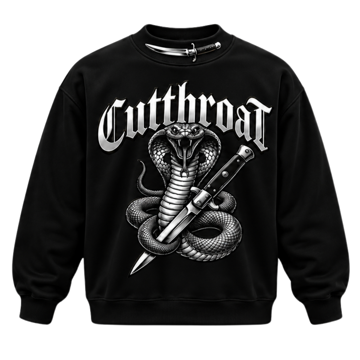 Mock Neck Snake Sweatshirt