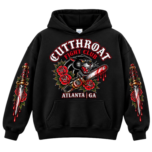 Drop-Shoulder Panther Hoodie