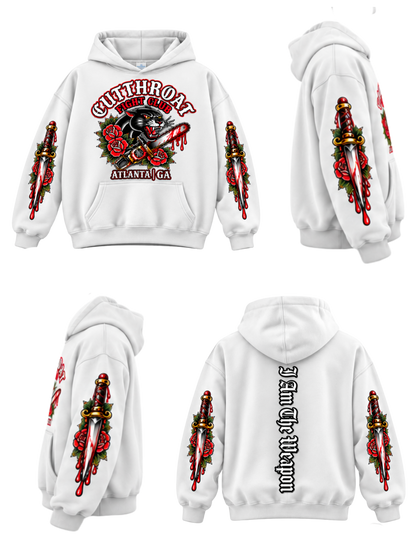 Drop-Shoulder Panther Hoodie